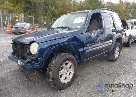 2002 Jeep Liberty Sport из США, поврежденный, VIN 1J4GL48K02W144127